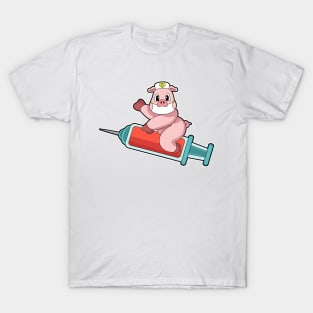 Pig Nurse Syringe T-Shirt